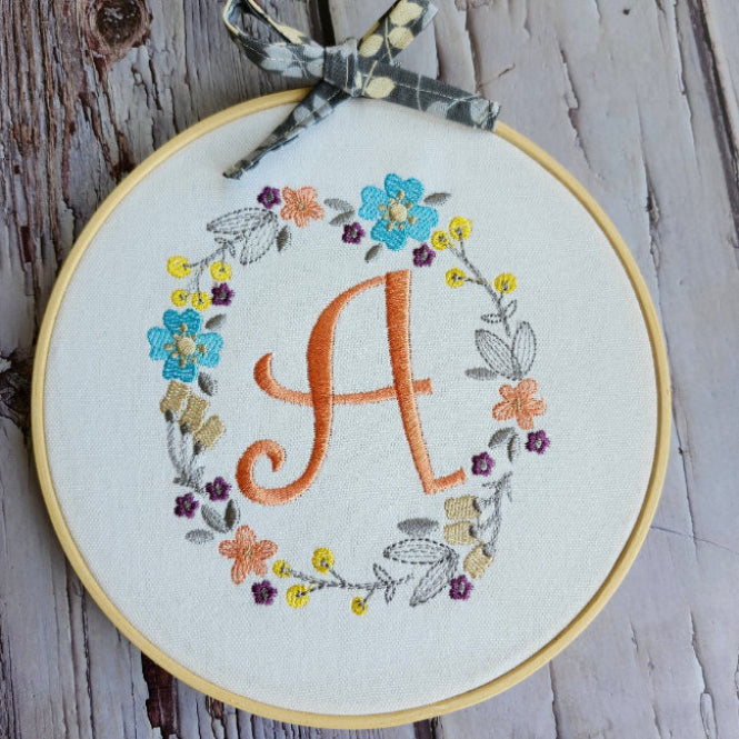 Hoop Embroidered