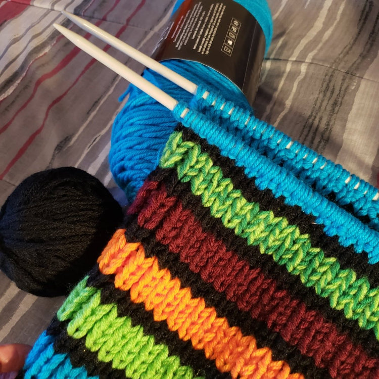 Knit English bulldog sweater