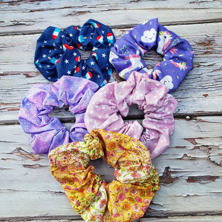 Set of Five Scrunchies
