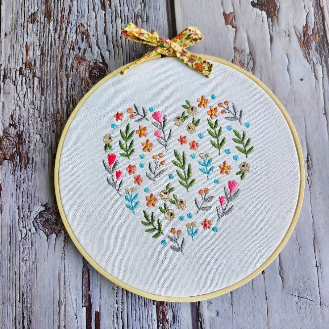 Hoop Embroidery Heart