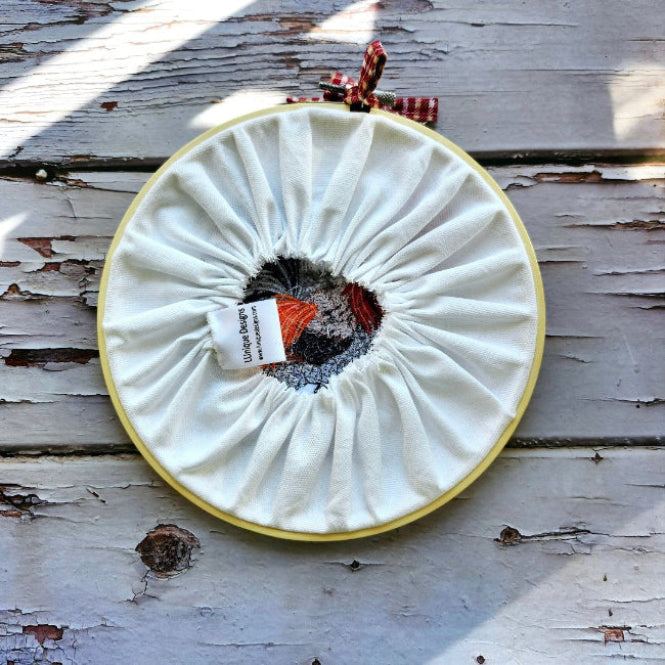 Hoop embroidery Rooster