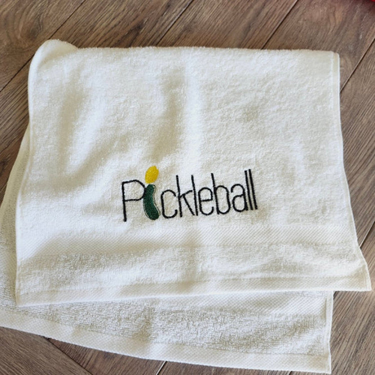 pickleball towel embroidery