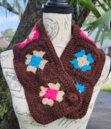 crochet neck warm