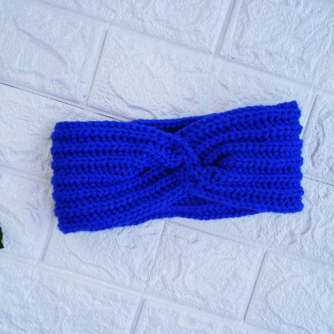 blue headband crochet