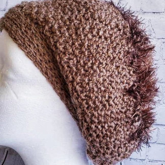knitted beret