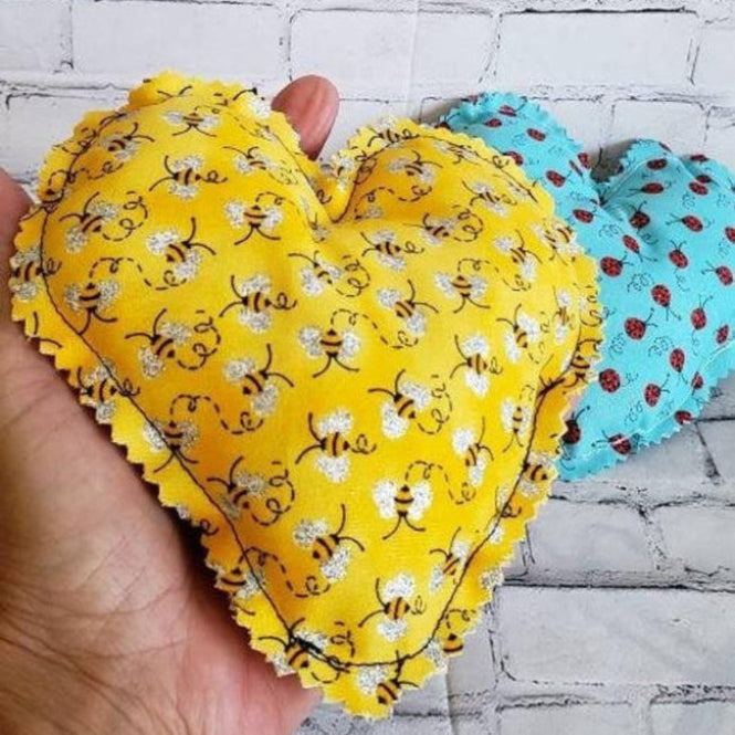 cotton hearts decor