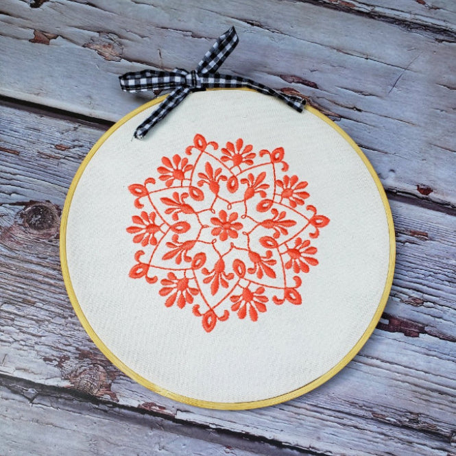 Embroidery hoop Mandala