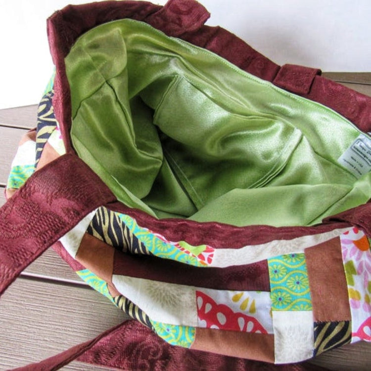 patchwork bag pocket