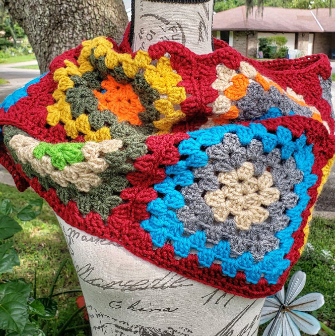 Granny Square Scarf