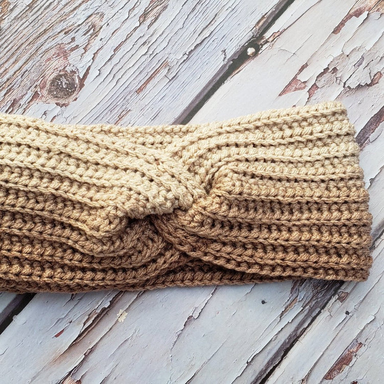 crochet twist headband