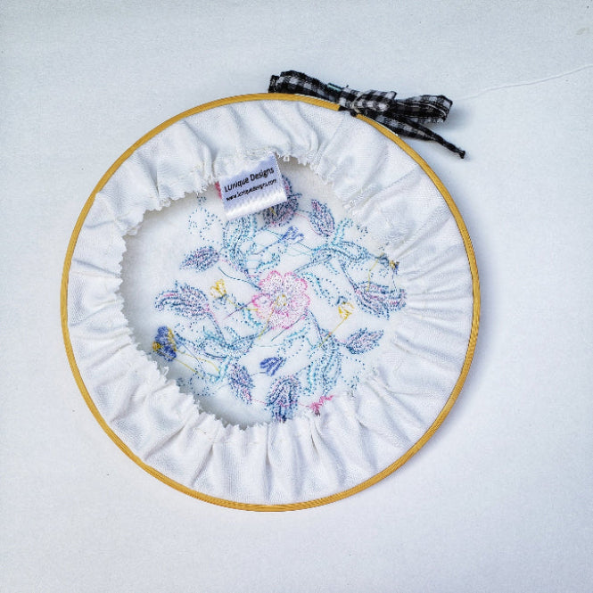 Embroidery hoop shaby