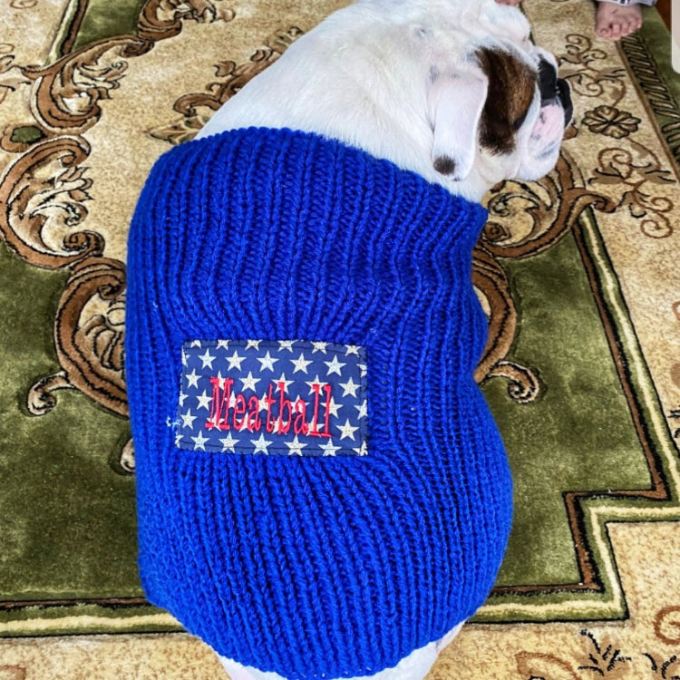 Knit English Bulldog Sweater