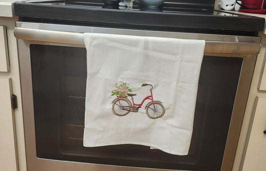 Kitchen towel displayed in a warm everyday kitchen setting