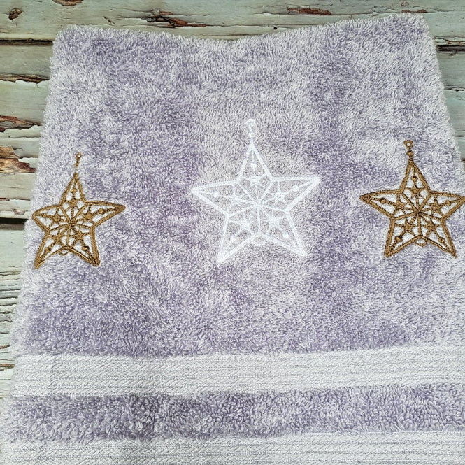 Christmas embroidery towel