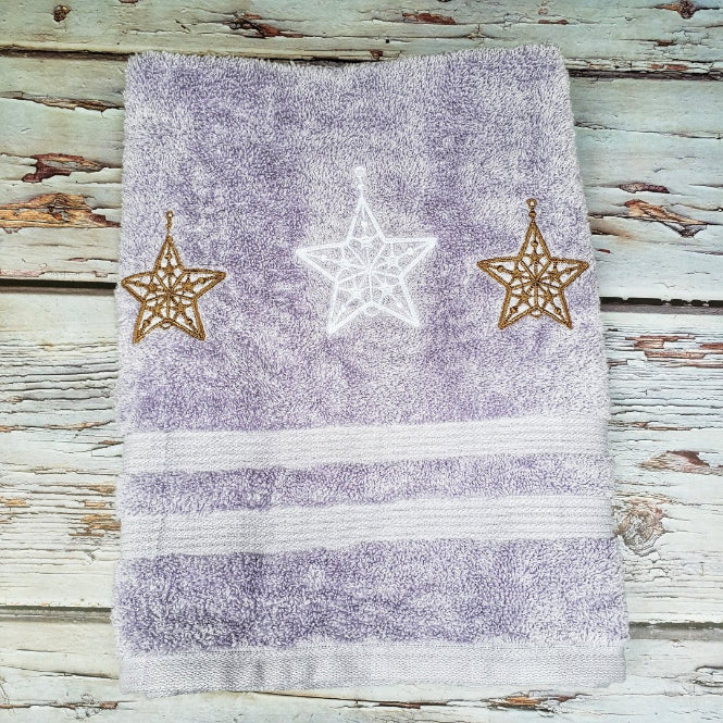 Christmas embroidery towel