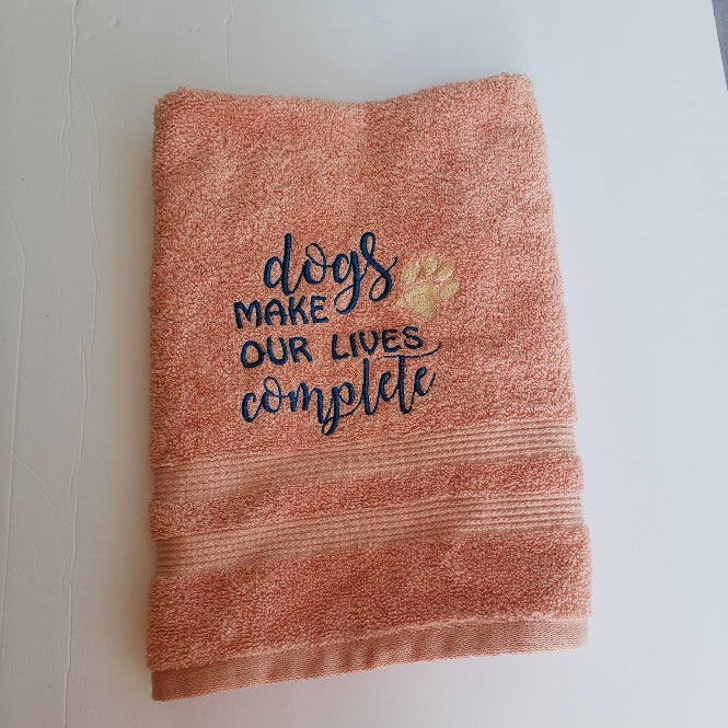 Decorative Dog Towel