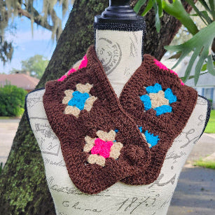 Cochet granny neck