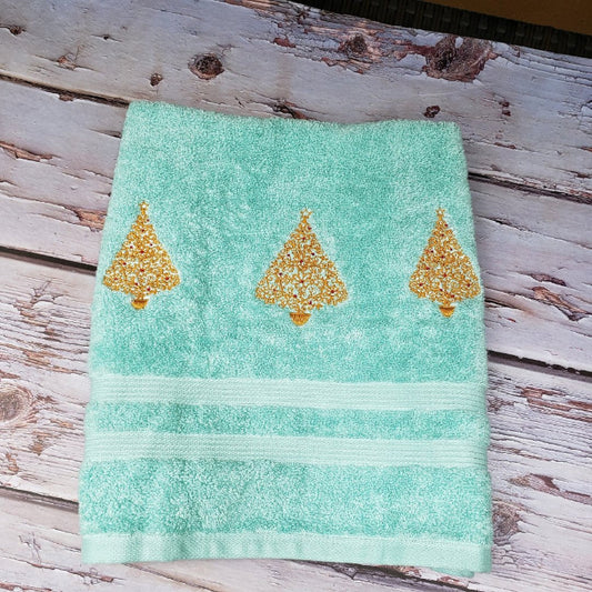Christmas embroidery towel