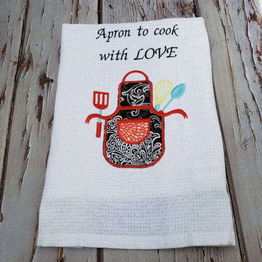 Kitchen embroidery towel