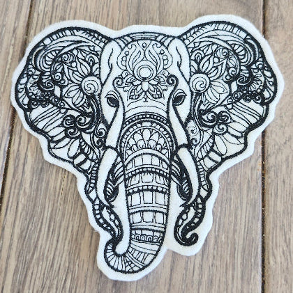 embroidered Elephant Patch