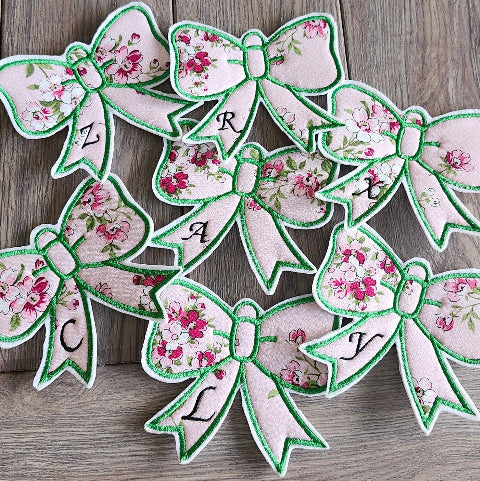 embroidery bows patch