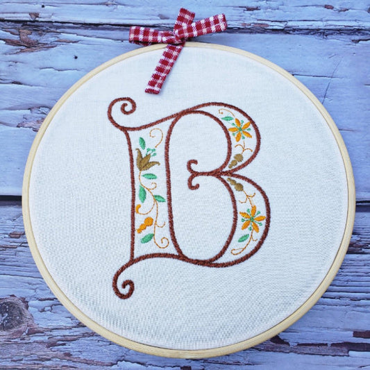 Embroidery Initial Hoop