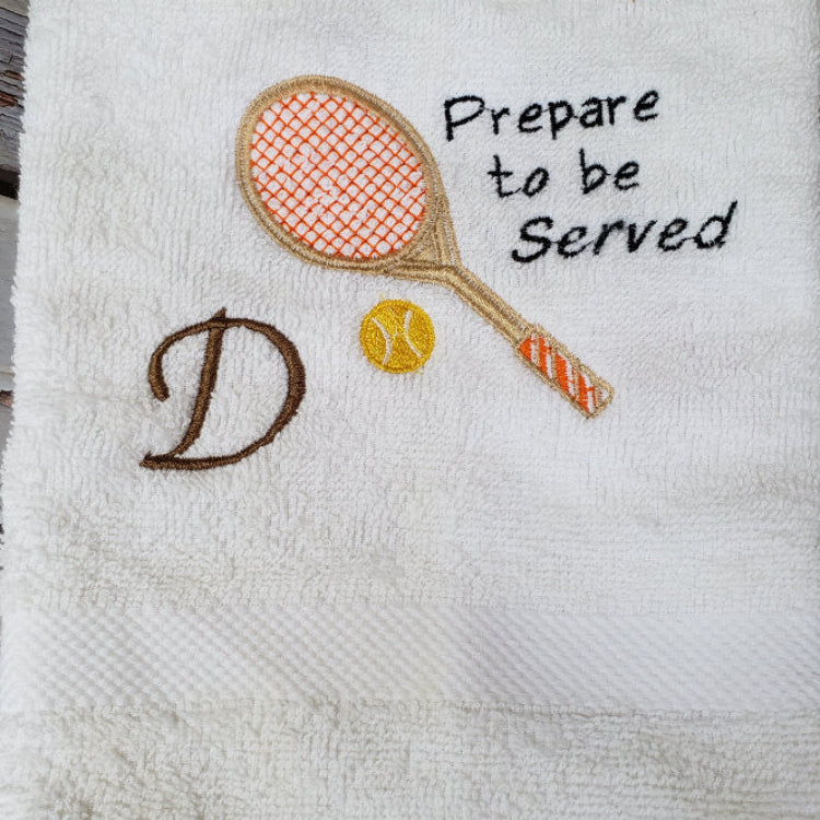Towel Racket Embroidery