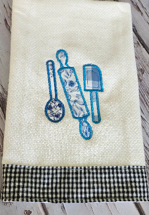 kitchen towel embroidery