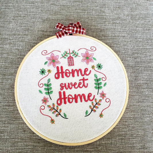 Hoop Embroidered Design
