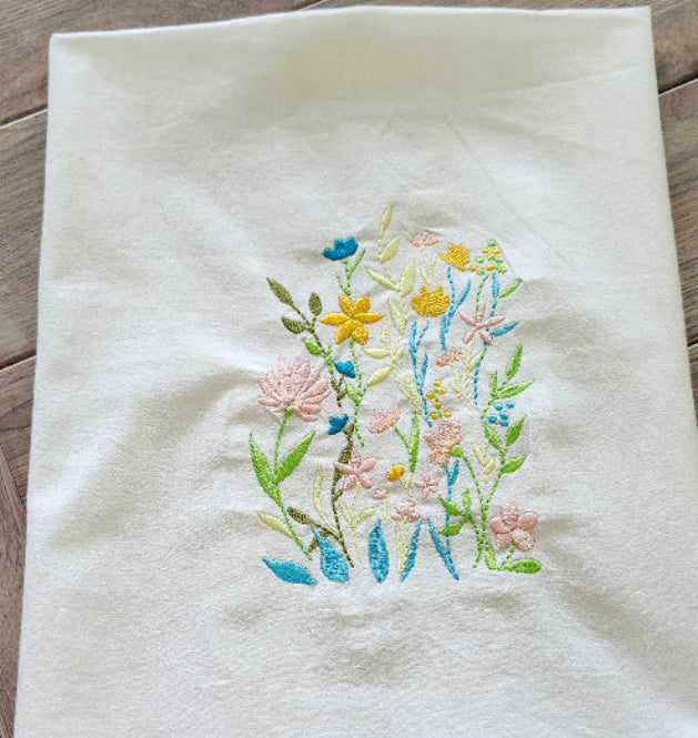 tea floral towel