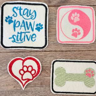puppies appliques