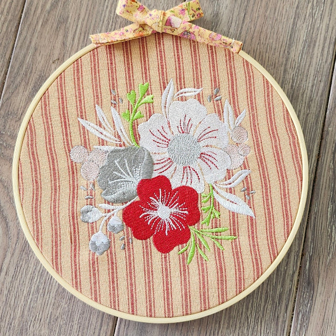 wall art bouquet hoop