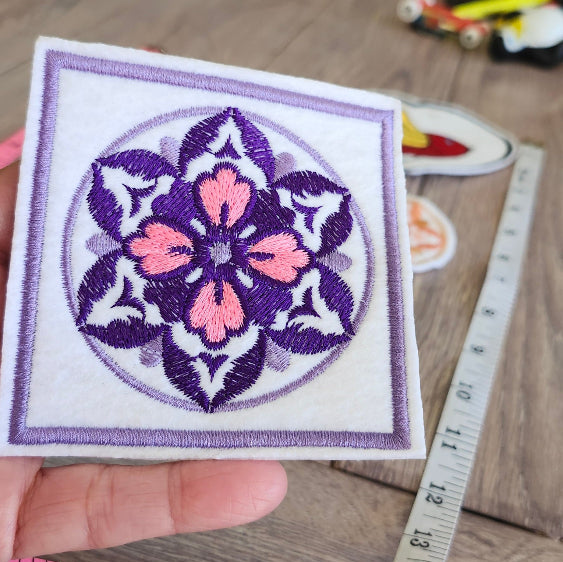 Applique embroidered
