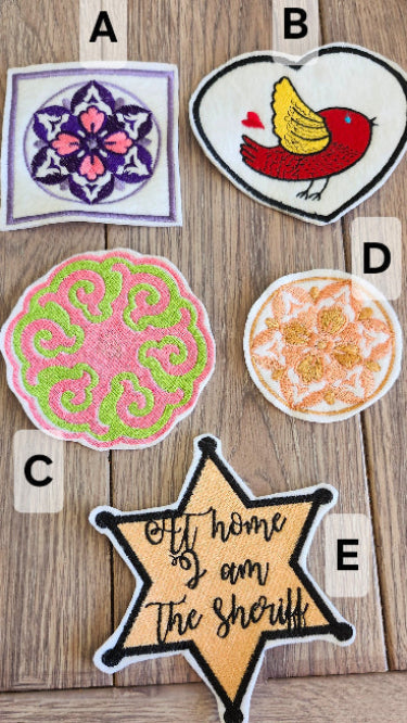 embroidered appliques