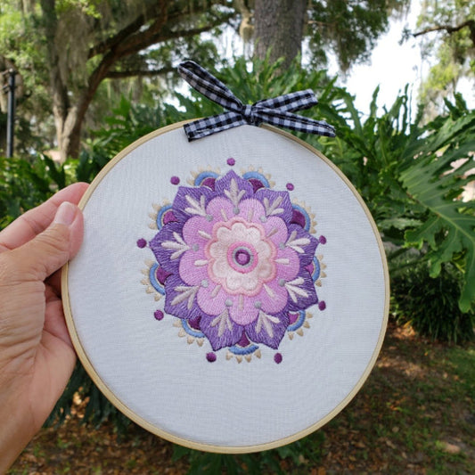 embroidery hoop mandala